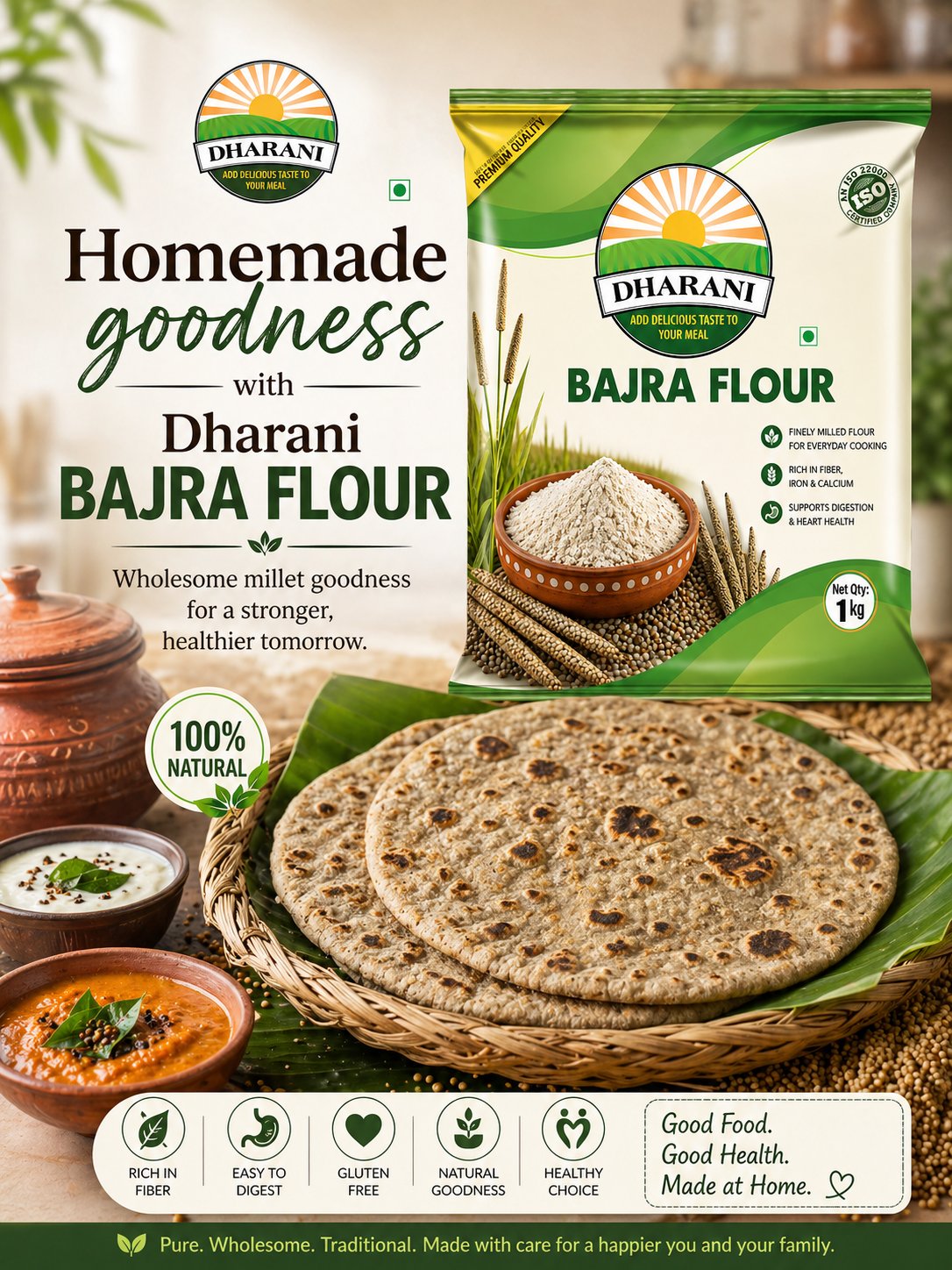 Sajja Rotte – Sri Dharani Bajra Flour