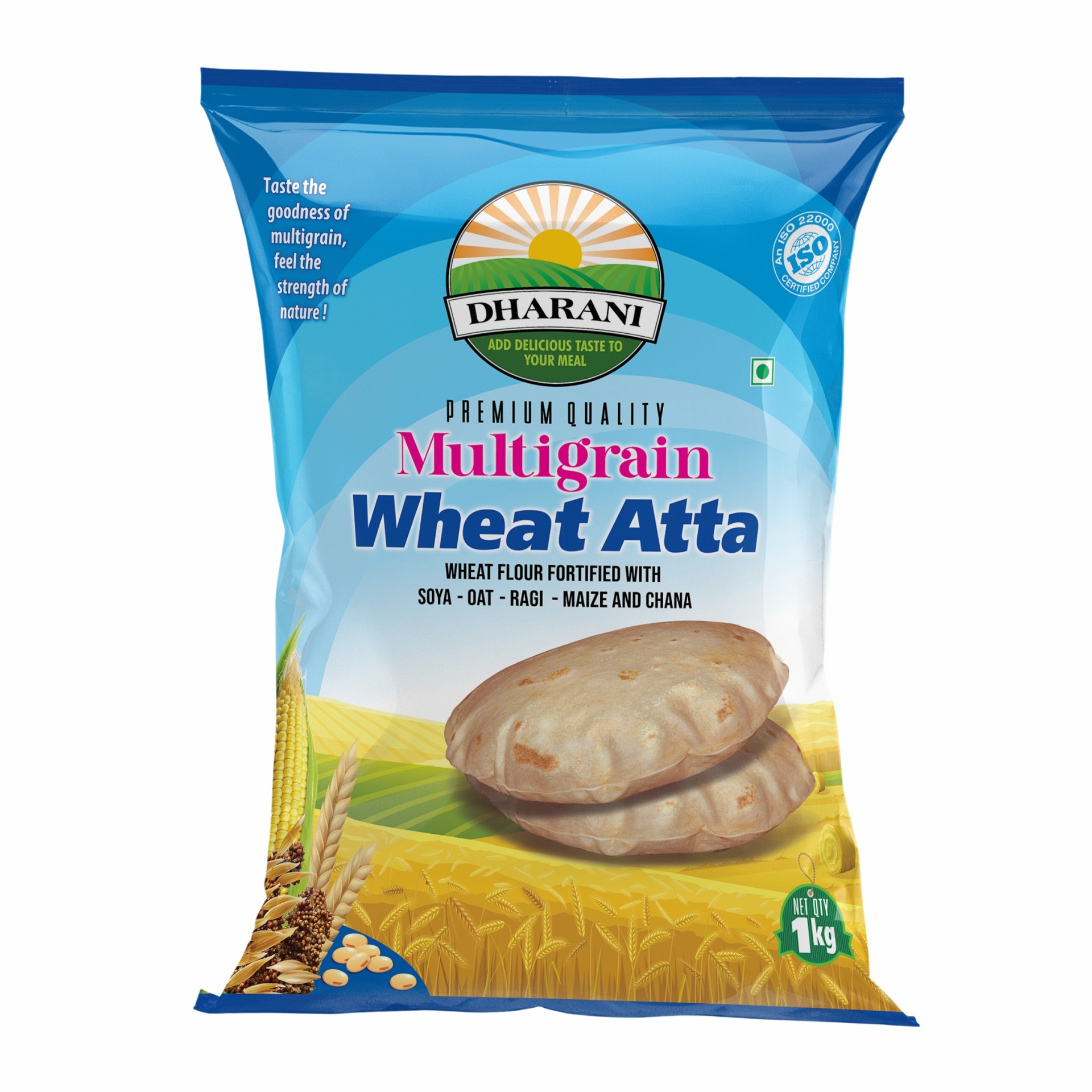 Dharani Multigrain Wheat Atta packaging