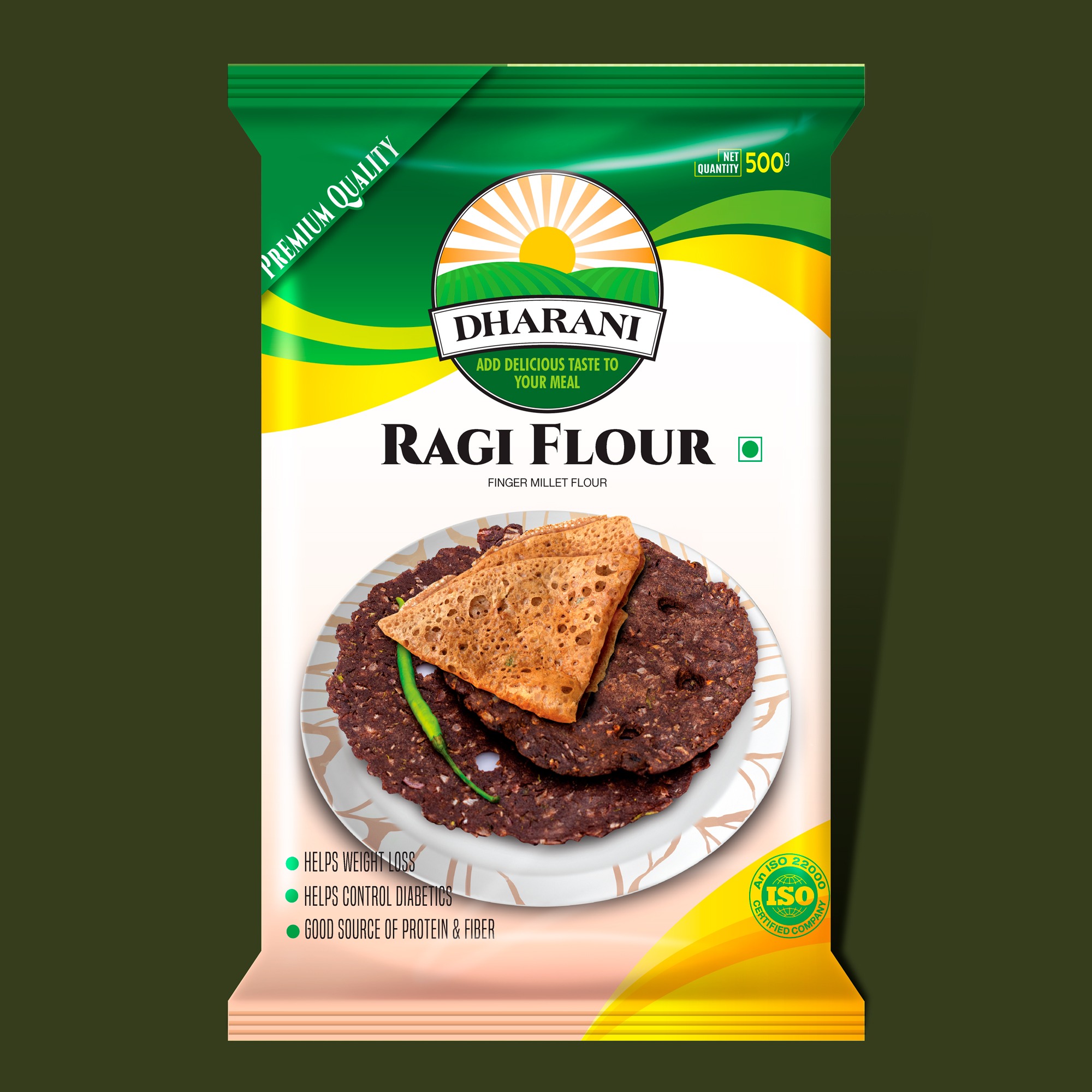 Dharani Ragi Flour packaging